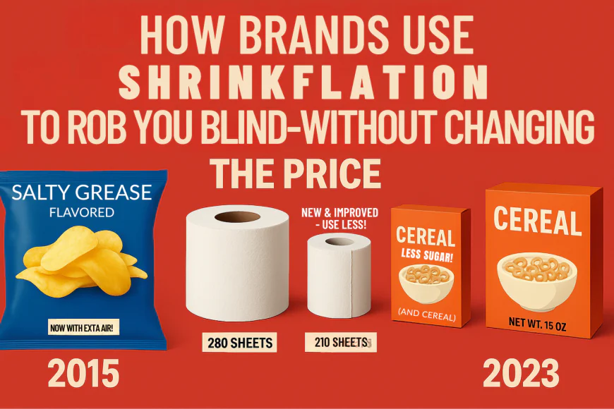 How Brands Use Shrinkflation to Rob You Blind—Without Changing the Price