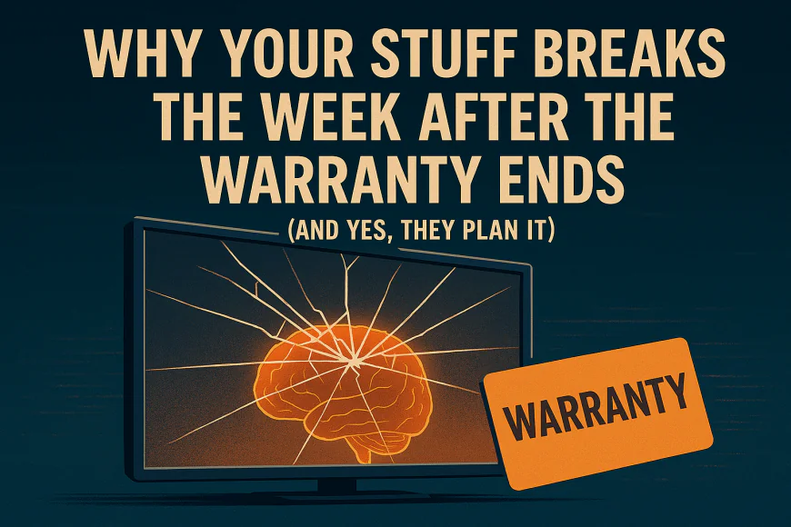 Why Your Stuff Breaks the Week After the Warranty Ends (And Yes, They Plan It)
